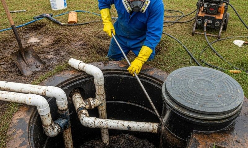 Fosse septique : l’entretien indispensable pour prévenir les bouchons