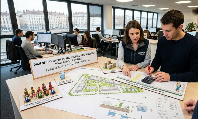 Dimensionnement en équivalents-habitants (EH) pour bureau ou local commercial