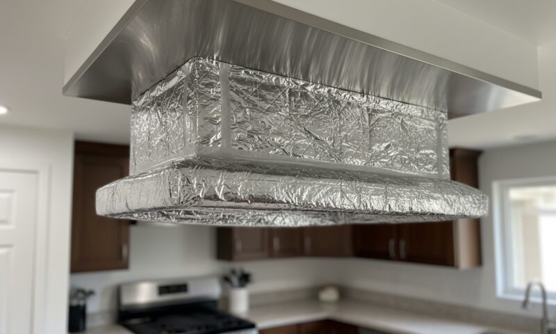 Isolation hotte et protection du plafond