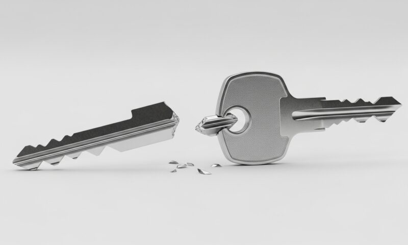 Clé cassée : le serrurier peut-il la sortir ?