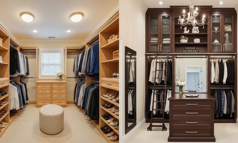 Hauteur plafond standard vs grande hauteur : adapter le dressing