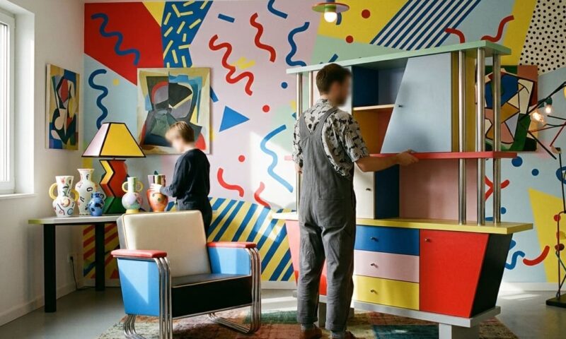 Le retour du style Memphis : la tendance audacieuse en design d&rsquo;intérieur