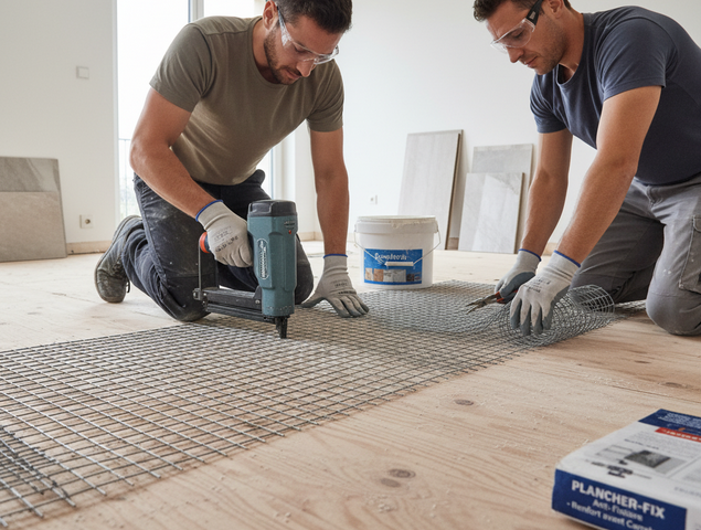 Renfort plancher avant carrelage (éviter les fissures)