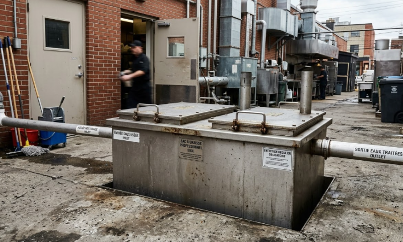 Mise aux normes partielle : bac à graisse et ventilation