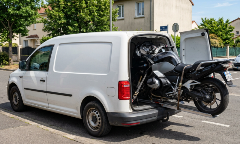 Transporter votre moto en toute sécurité : choisir le véhicule adapté