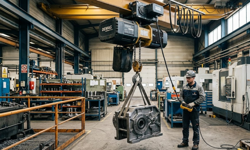 Palan électrique avec variateur de vitesse : la précision au millimètre